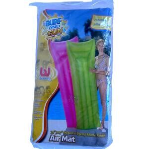 Hot Pink Inflatable Pool Float Air Mat 72 x27 Float Swim Pool Lounger